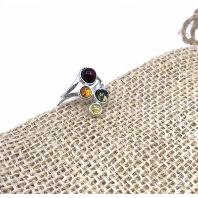 Šperky Jan Kos Jan Kos jewellery Stříbrný prsten s jantarem 12125483