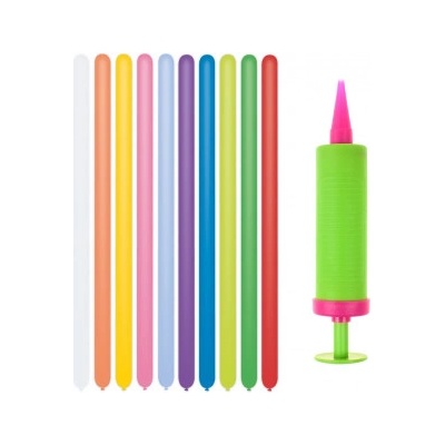 ALBI SET barevných modelovacích balónků s pumpou