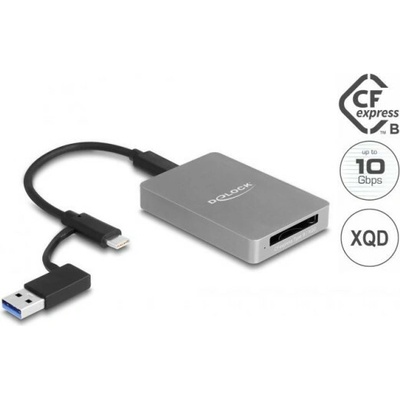 Delock 91008 s rozhraním USB Type-C™ v hliníkovém krytu na paměťové karty