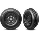 Traxxas колело 3.2/4.9", диск Sand Car черен, гума ribbed (предни) (чифт)