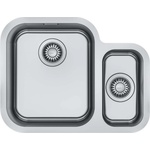 Franke Smart - Мивка SRX 160/2, 58x45 см, неръждаема стомана 122.0736. 139 (122.0736.139) Мивка за вграждане