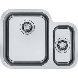 Franke Smart - Мивка SRX 160/2, 58x45 см, неръждаема стомана 122.0736. 139 (122.0736.139) Мивка за вграждане