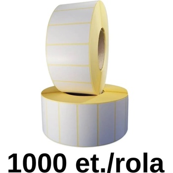 Image 1 of ZINTA Самозалепващи TH етикети ZINTA 80х40 mm, 1000 ет. /ролка (80X40X1000-TH)