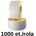 ZINTA Самозалепващи TH етикети ZINTA 80х40 mm, 1000 ет. /ролка (80X40X1000-TH)