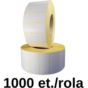 ZINTA Самозалепващи TH етикети ZINTA 80х40 mm, 1000 ет. /ролка (80X40X1000-TH)