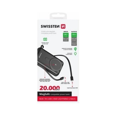 Swissten 20000 mAh 22013934 černá – Zboží Živě