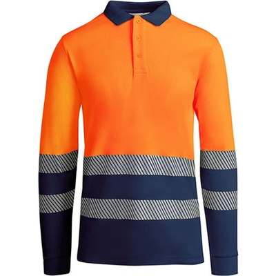 Roly Atrio pánske reflexné tričko HV9319 Navy Blue 3XL