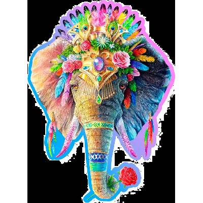 Wooden City - Puzzle Elegant Elephant - 250 piese