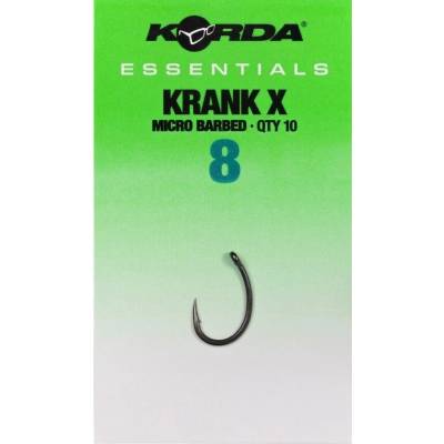Korda Háčiky Essentials Krank X Barbed 10 ks - Veľ. 8
