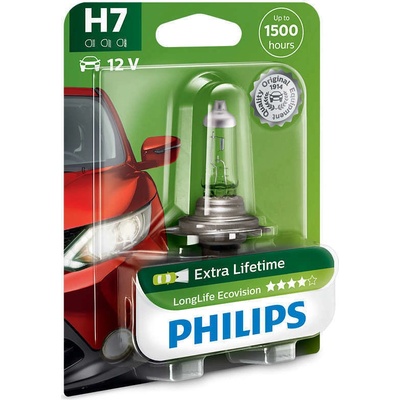 Philips LongLife EcoVision H7 PX26d 12V 55W 12972LLECOC1