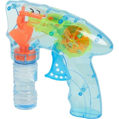 Pistolka na výrobu bublinek s led osvětlením včetně náplně