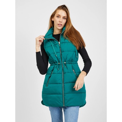 Orsay Тъмнозелен дамски ватиран елек ORSAY Orsay | Zelen | ЖЕНИ | S