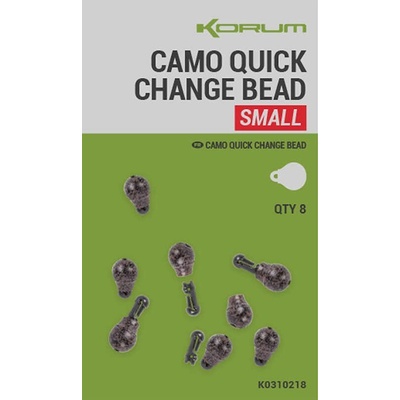 Korum Spojka Camo Quickchange Beads Veľkosť S 8 ks