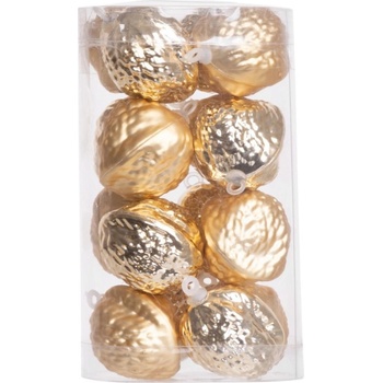 MagicHome Ozdoba 16 ks oriešky na vianočný stromček 3 cm