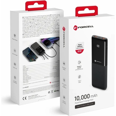 Forcell F-Energy P10k1 PD 20W QC 10000mAh black