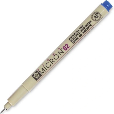 Technický liner SAKURA Pigma Micron 02 modrý 0,3 mm