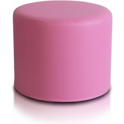ECOPUF Taburetka - ROLLER - ekokoža E5 - Ružová