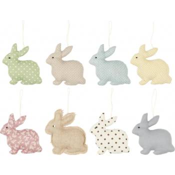 Textilomanie Látkový králík více barev