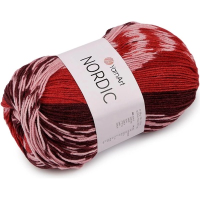 Pletací příze Nordic 150 g Varianta: 3 (664) červenorůžová, Balení: 1 ks 61518/159619/285363