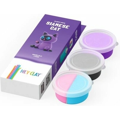 Hey Clay Fluffy pets Siamská mačka
