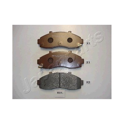 Sada brzdových platničiek kotúčovej brzdy JAPANPARTS PA-K01AF