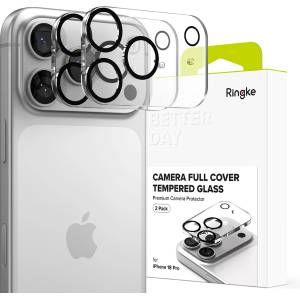 Ringke Протектор за камера за iPhone 18 Pro - Camera Full Cover Glass (2 pack) - Ringke - Прозрачен