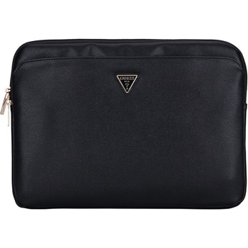 Guess PU Grained Triangle Logo Computer Bag 14" Black GUCS14ZPGTSPSK