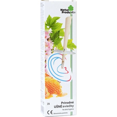 NaturPodukt Prírodné UŠNÉ sviečky na ušnú hygienu 2 ks