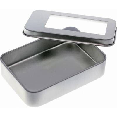 MPM Krabička dárková Unibox s okénkem, 105 x 73 x 24 mm, kovová