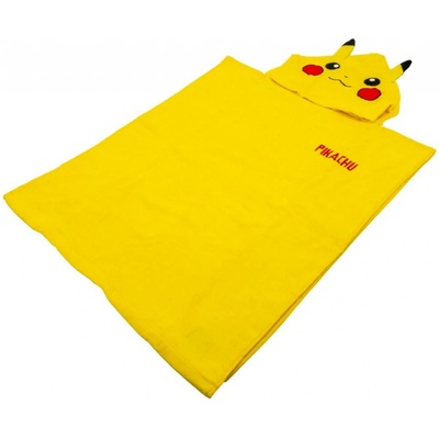 CurePink ručník pončo Pokémon Pikachu 50 x 115 cm