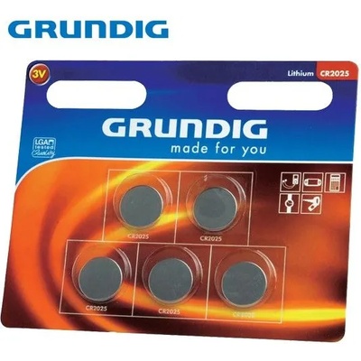 Grundig Батерии grundig cr2025 5 броя (g 8711252345611)