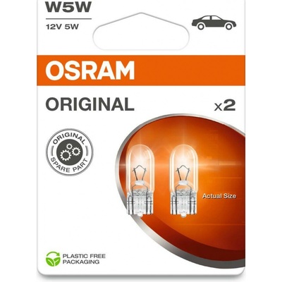 Osram Standard W5W W2.1x9.5d 12V 5W 2ks