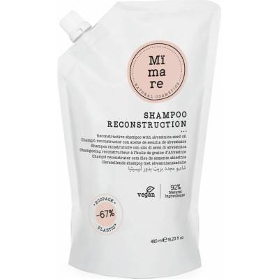 Mimare Reconstruction Shampoo rekonštrukčný šampón pre jemné a stredne pevné vlasy 480 ml