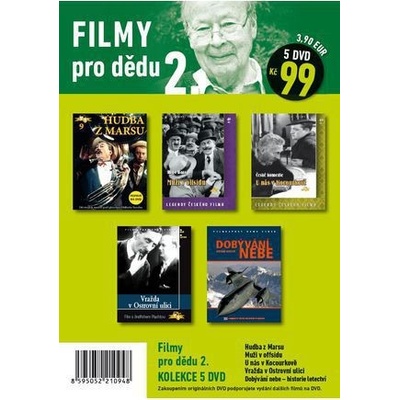 Filmy pro dědu 2. - 5 DVD pošetka