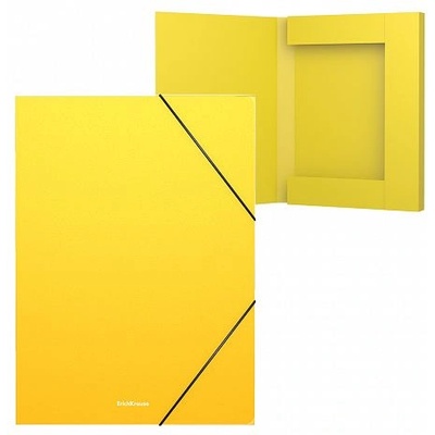 ПАПКА pvc С ЛАСТИК А4 ГРЪБ 3СМ erich krause ЖЛТ