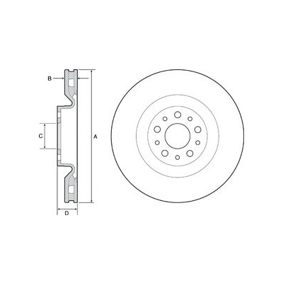 DELPHI Brzdový kotúč BG4556