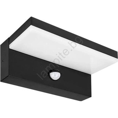ILLUMAXX Външно стенно led осветително тяло със сензор led/9w/230v 4000k ip44 черно (os0088)