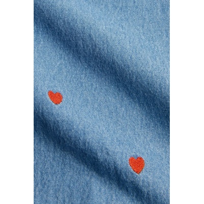 Mini Rodini Детска дънкова рокля Mini Rodini Mini hearts (2565011360)