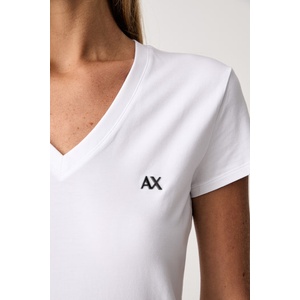 Giorgio Armani тениска basic дамска от памук с еластан (XW002971.AF16294)