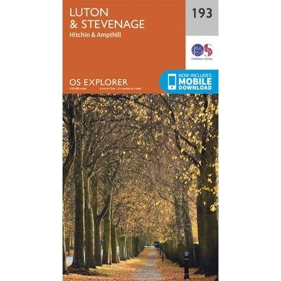 Luton and Stevenage Ordnance SurveySheet map, folded