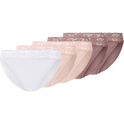 esmara Dámské kalhotky s krajkou 5 kusů růžová bílá – Zboží Dáma