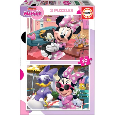 Educa - Puzzle 2x20 Minnie a Daisy - 40 - 99 piese