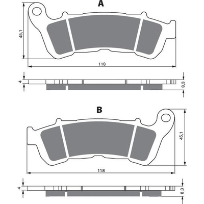 Přední brzdové destičky Goldfren Honda XL 1000 V Varadero 2007-2011 směs S3 – Hledejceny.cz