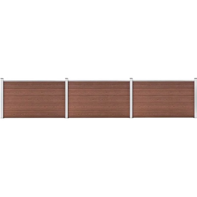zahrada-XL Zahradní plot WPC 526 x 106 cm hnědý