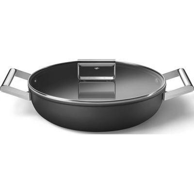 Smeg DPF2812BLM Servírovací pánev 50's Style II hluboká 28 cm, černá