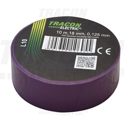 Tracon Izolačná páska 10 m × 18 mm fialová L10
