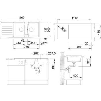 Image 1 of BLANCO LEXA 8 S (524980)