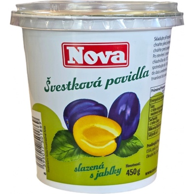 Nova Povidla švestková s jablky 450g