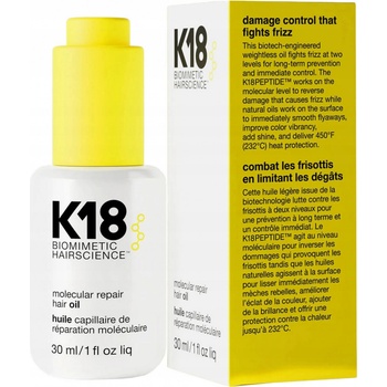 K18 Molecular Repair Hair Oil Suchý olej na vlasy 30 ml