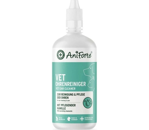 AniForte VET Čistič uší pro psy, kočky a koně s heřmánkem 250 ml